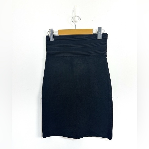 Jean Paul Gaultier Dresses & Skirts - Jean Paul Gaultier 90’s Black High Waisted Bandage Mini Skirt Sz Small